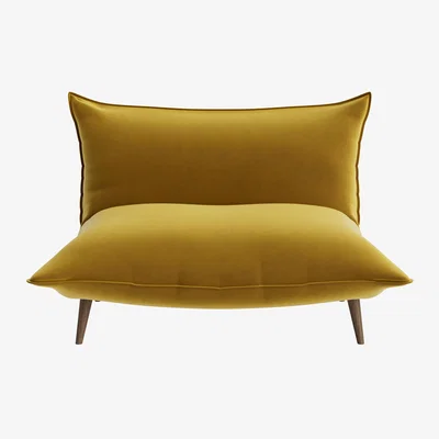 Loaf Soft Spot Accent Chair in Honey Pot Clever Velvet