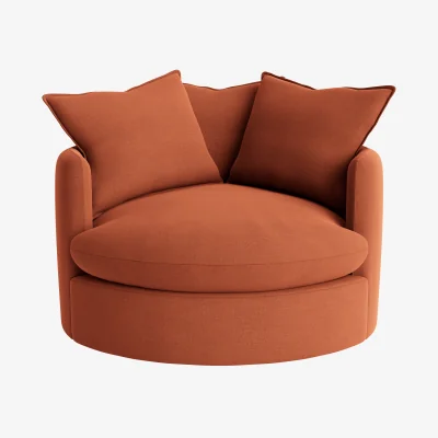 Loaf Dunkins Accent Chair, La Accent (Marmalade Clever Linen)