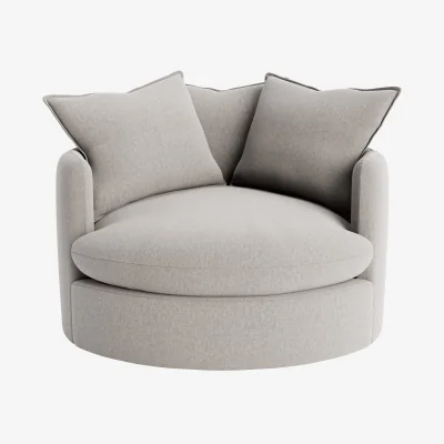 Loaf Dunkins Accent Chair, La Accent (Watering Can Clever Linen)