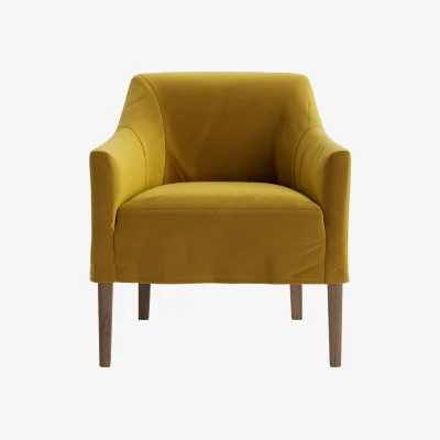 Loaf Dapper Kitchen Chair (Honey Pot Clever Velvet, Dark Oak)