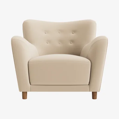 Loaf Chillback Accent Chair (Pancake Mix Clever Velvet)