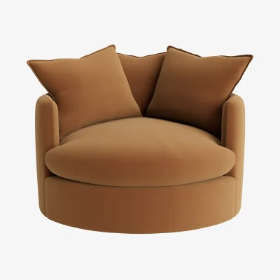 Loaf Dunkins Accent Chair, La Accent (Gingernut Clever Velvet)