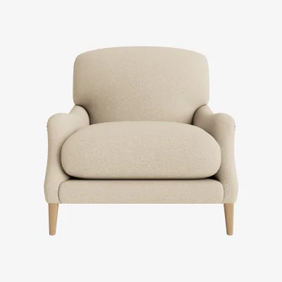 Loaf Chin Chin Accent Chair (Sandy Shoe Clever Slubby Linen)