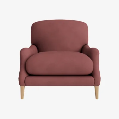 Loaf Chin Chin Accent Chair (Berry Jelly Clever Cotton)