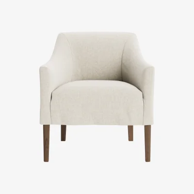 Loaf Dapper Kitchen Chair (Egg Box Clever Linen, Dark Oak)