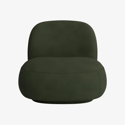 Loaf Dumpling Accent Chair (Woody Walk Clever Cotton)