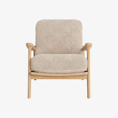 Loaf Shearer Squishbag Accent Chair (White Oak)