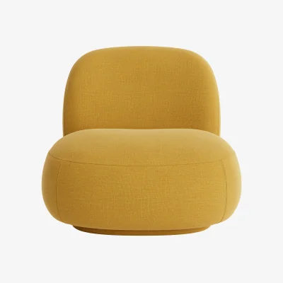 Loaf Dumpling Accent Chair (Butter Drip Clever Linen)