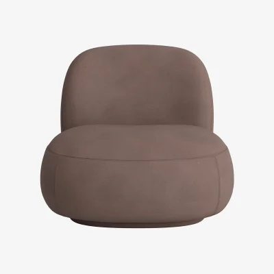 Loaf Dumpling Accent Chair (Muddy Footprint Clever Cotton)