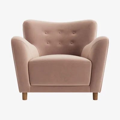 Loaf Chillback Accent Chair (Milky Tea Clever Velvet)