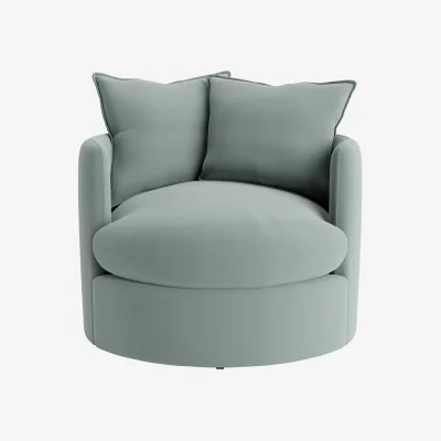 Loaf Dunkins Accent Chair (Tin Man Clever Velvet)