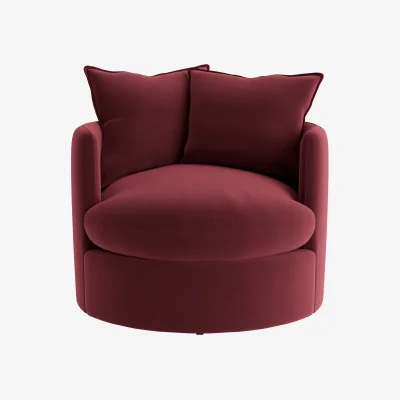 Loaf Dunkins Accent Chair (Drenched Damsons Clever Velvet)