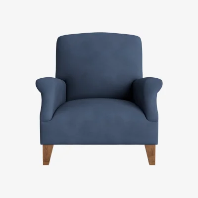 Loaf Slowback Accent Chair (Sloe Berry Bush Clever Cotton)