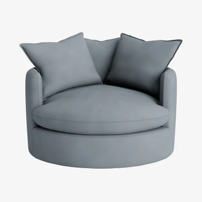 Loaf Dunkins Accent Chair, La Accent (Chance Of Rain Clever Cotton)