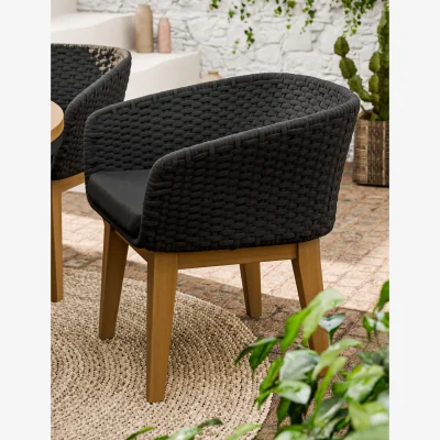 Marks & Spencer Royalcraft Set of 2 Eden Dusk Dining Chairs Black