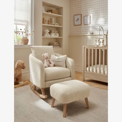 Marks & Spencer Mamas & Papas Alma Nursing Chair and Stool Cream Mix