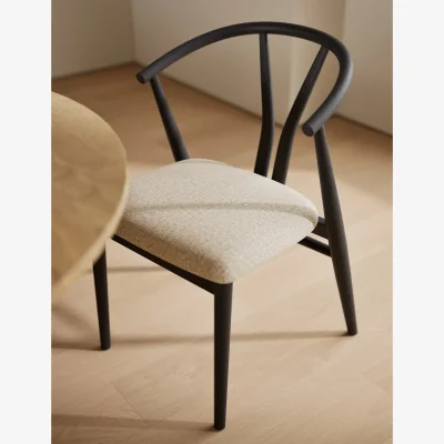 Marks & Spencer M&S Set of 2 Wishbone Dining Chairs Black Mix
