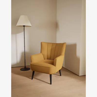 Marks & Spencer M&S Evie Velvet Accent Chair Ochre