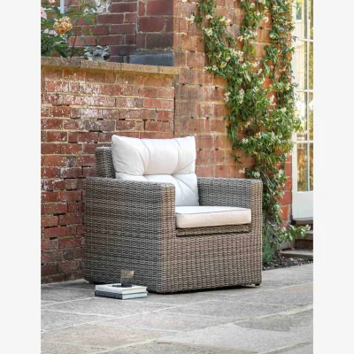 Marks & Spencer Gallery Direct Porto Storage Garden Chair Light Grey