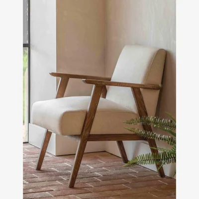Marks & Spencer Gallery Direct Neyland Armchair in Linen Beige Mix