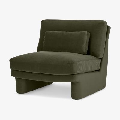 Made.com Ciara Accent Armchair, Pistachio Green Recycled Velvet