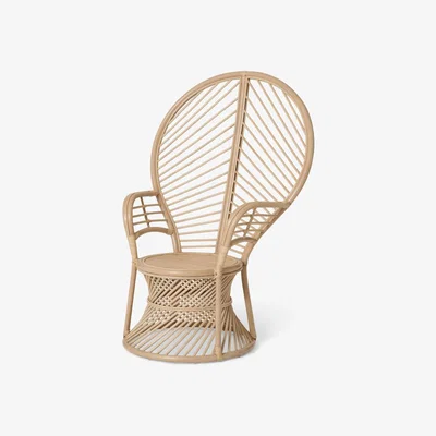 Made.com Elka Peacock Armchair, Cane