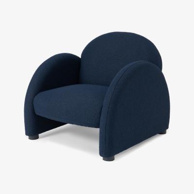 Made.com 2LG Accent Armchair, Dark Navy Boucle
