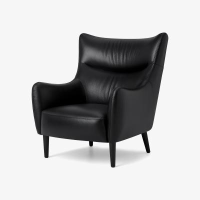 Made.com Bridget Accent Armchair, Midnight Leather