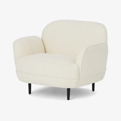 Made.com Cameo Accent Armchair, Whitewash Boucle