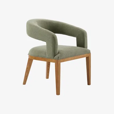My Furniture Madison Dining chair -Sage Green – Chestnut 