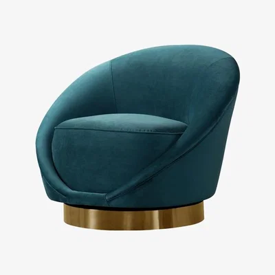 My Furniture Selini Swivel Chair - Peacock