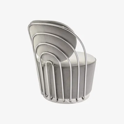 My Furniture Cascade Silver Swivel Chair
