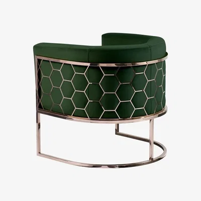 My Furniture Alveare tub chair Copper -Bottle green