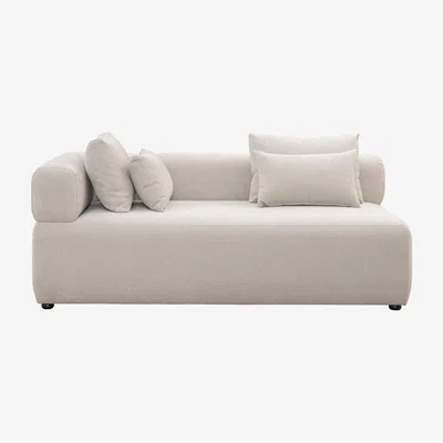 My Furniture Beck Left Hand Chaise Longue – Parchment