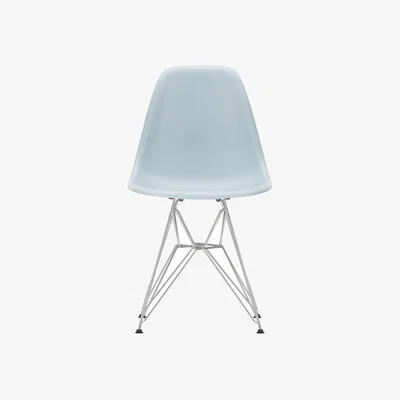 Made in Design Chair RE DSR - Eames Plastic Side Chair plastic material / (1950) - Chrome legs / Recycled - Vitra
