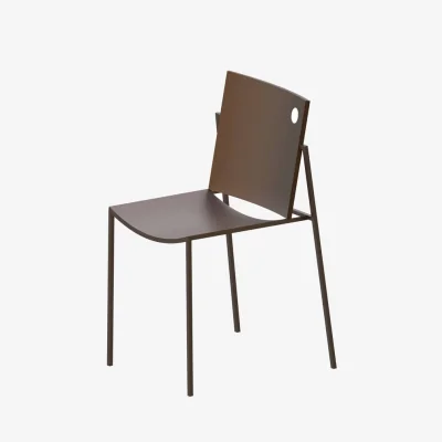 Made in Design Aurora Stacking chair metal brown - Zeus