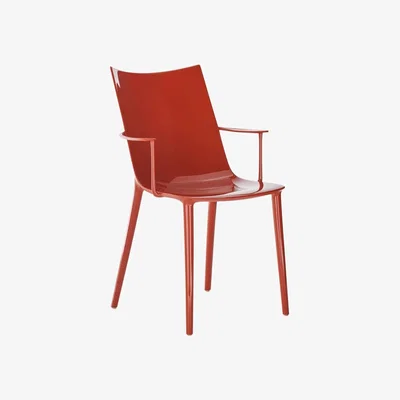 Made in Design H.H.H Chair plastic material orange / Recycled - Kartell
