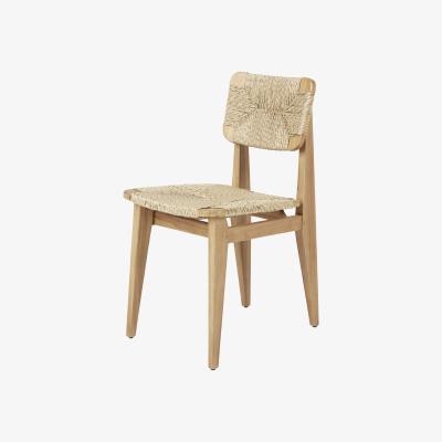 Made in Design C-Chair Chair - / OUTDOOR - Teak & polyethylene cord / 1947 reissue by Gubi Beige/Natural wood