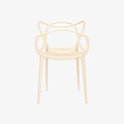 Made in Design Masters Stacking chair plastic material beige / Exclusive limited editions - Kartell