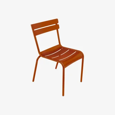 Made in Design Luxembourg Stacking chair metal orange / Aluminium - Fermob