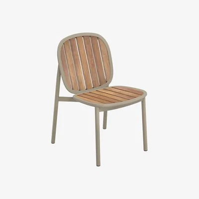 Made in Design Twins Stacking chair wood beige wood & metal - Emu