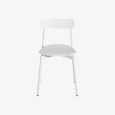 Made in Design Fromme Stacking chair metal white / Aluminium - Petite Friture