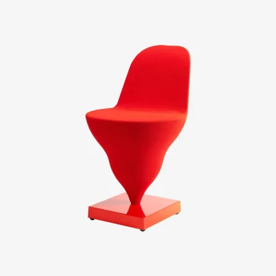 Made in Design Gelato Padded chair textile red - Moustache