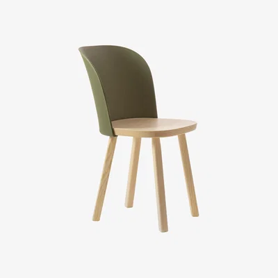 Made in Design Alpina Chair wood green / Ash & bioplastic - Magis