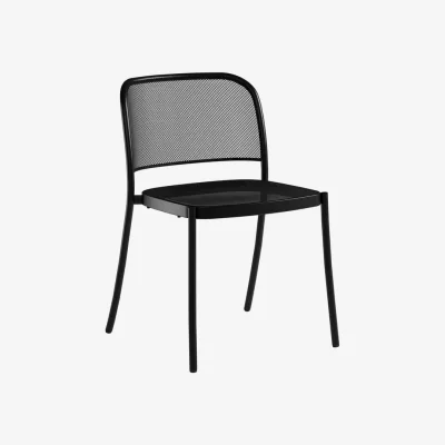 Made in Design Café Stacking chair metal black - Emu