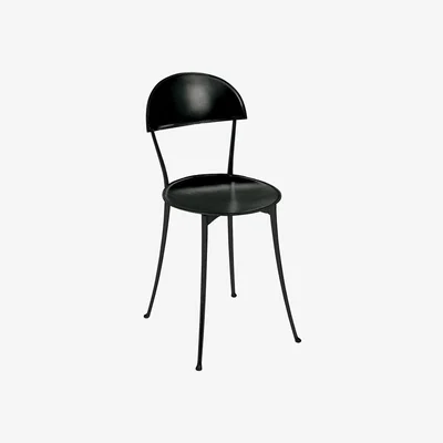 Made in Design Tonietta Chair leather black / Enzo Mari, 1985 - Zanotta