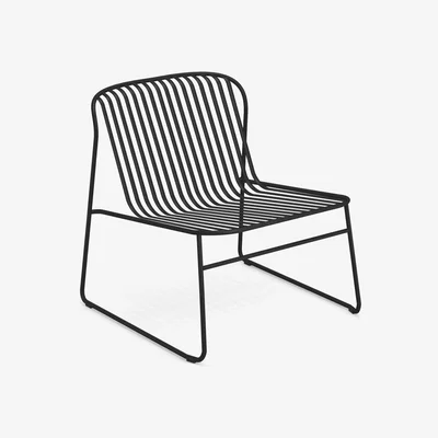 Made in Design Riviera Easy chair - / Metal by Emu Black