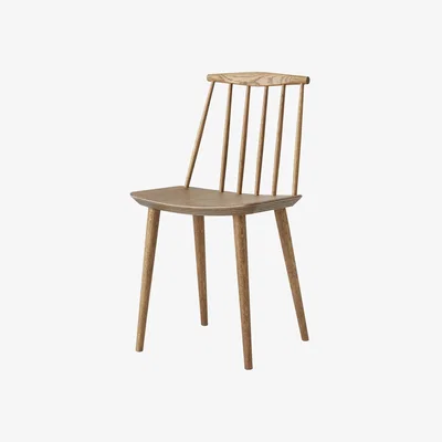 Made in Design J77 Chair natural wood dark oiled oak / Reissue of 1960s model - Hay