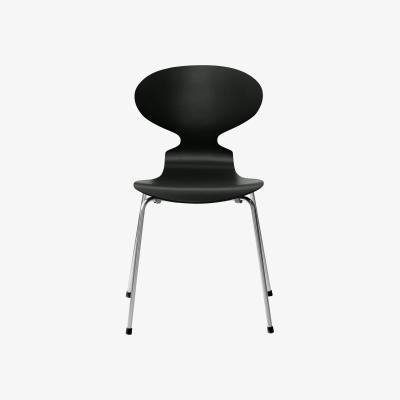 Made in Design Fourmi Stacking chair - Lacquered wood by Fritz Hansen Black