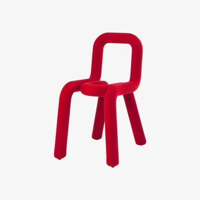 Made in Design Bold Padded chair - Fabric by Moustache Red